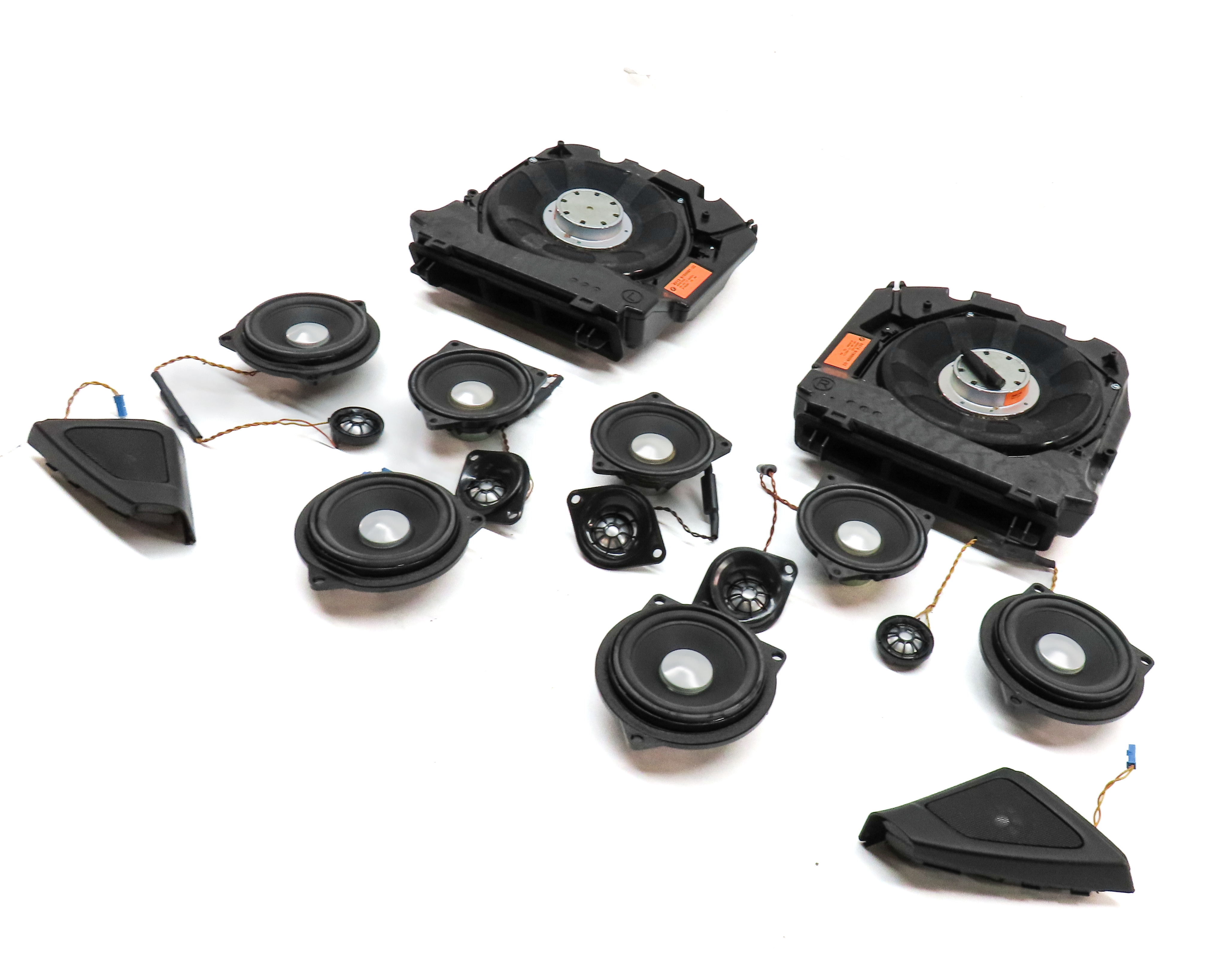 2012 BMW 550I (F10) HARMAN KARDON STEREO AUDIO SOUND SYSTEM SPEAKER SET/16 — exact item pictured